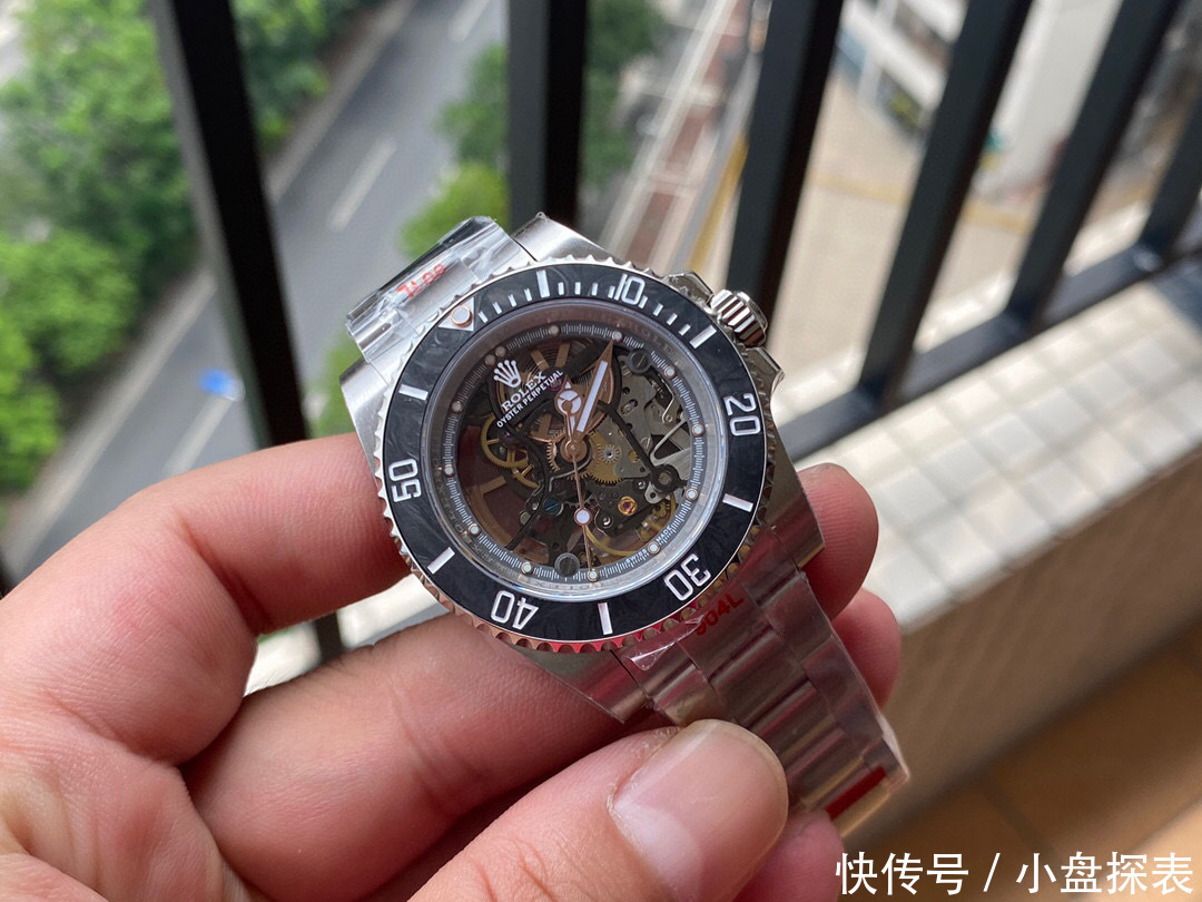 盘面|WWF劳力士116610镂空黑水鬼做得怎么样