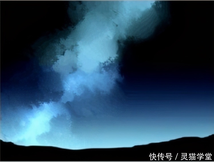 新手|板绘新手怎么画银河?简单粗暴银河画法教程!有手就会系列!