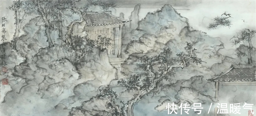 张利勇#江苏省国画院｜南北兼容，张利勇山水画