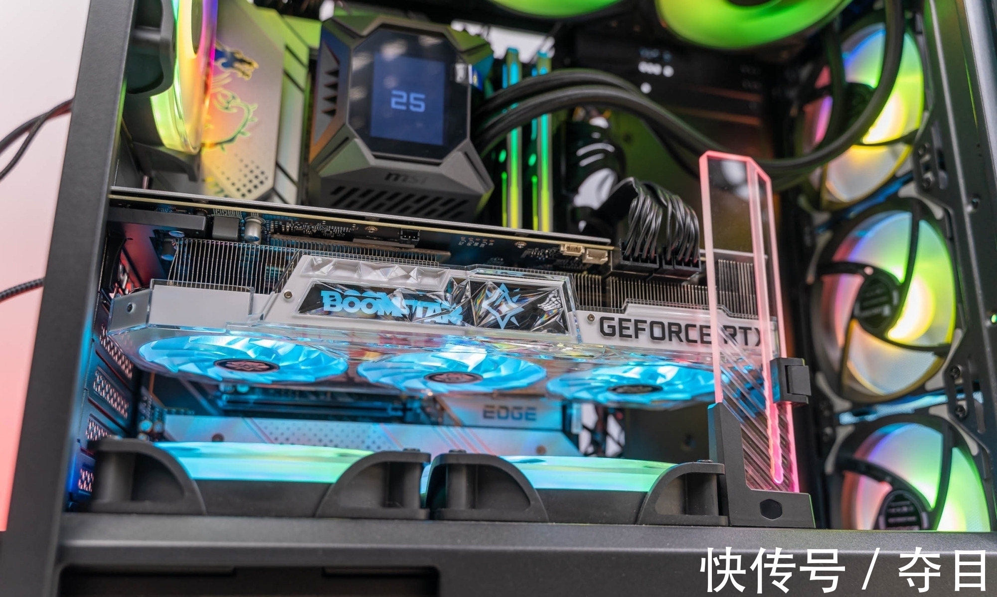 冷排|外观精致漂亮，性能非常强大、微星寒霜K360一体式水冷散热 评测