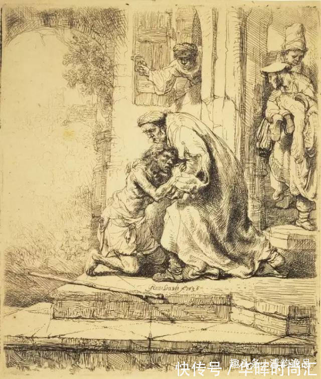 绘画史!欧洲17世纪最伟大的画家之一,伦勃朗素描作品欣赏