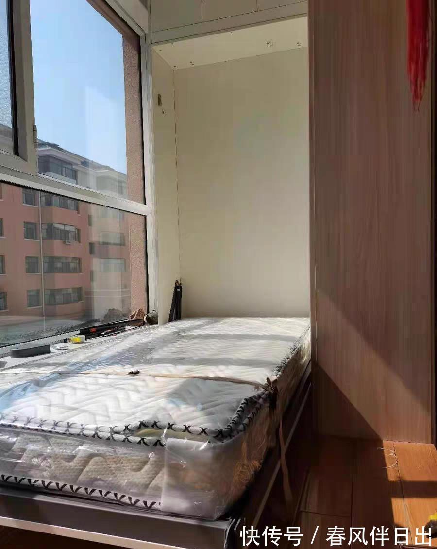 榻榻米|阳台改卧室很靠谱,这些模式不需要买床打柜子,还不耽误洗衣晾晒