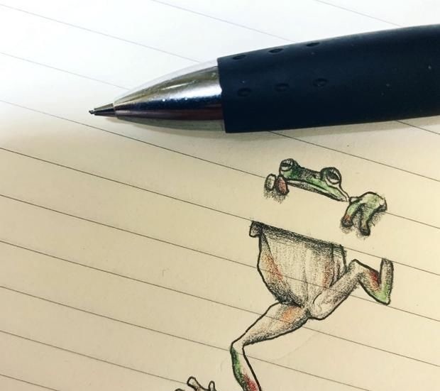 小青蛙|当本子遇到二次元插画师，爬上“栏杆”的小动物们实在太可爱了