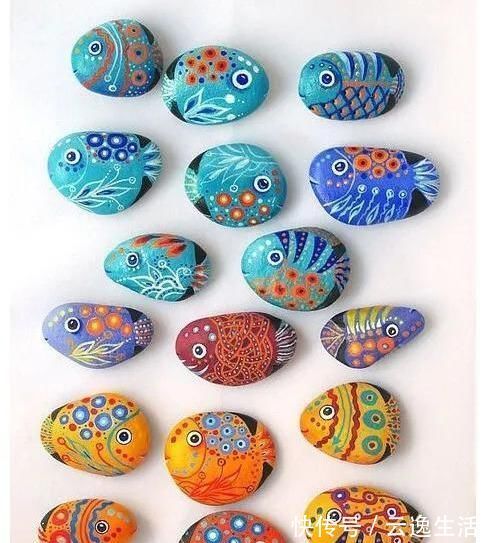 彩纸!捡些石头回家,再也不为手工课作业愁附5个DIY石头彩绘教程