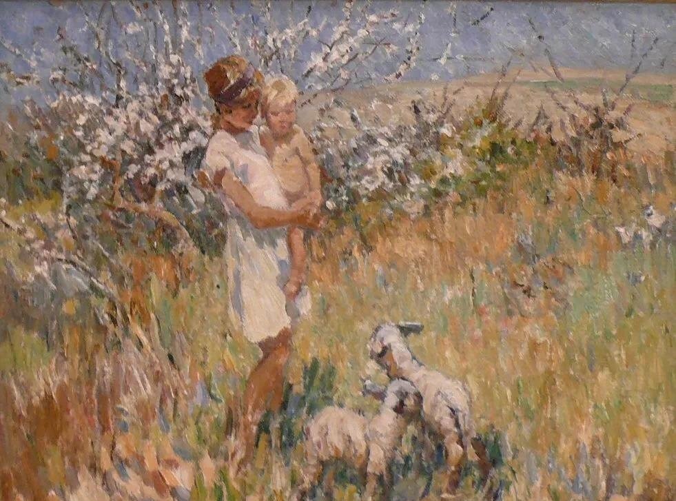 多萝西娅#20世纪英国最伟大的女画家之一多萝西娅·夏普油画作品欣赏