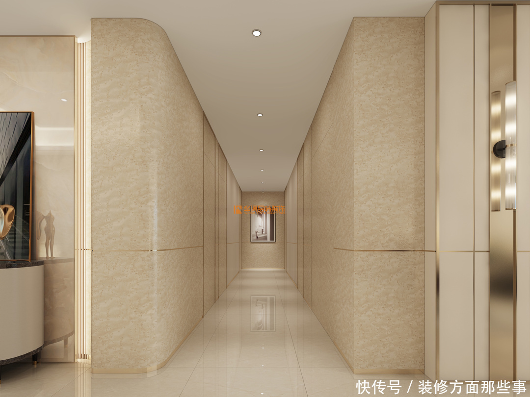 走道|289㎡现代轻奢大平层,优雅干净,奢而不华