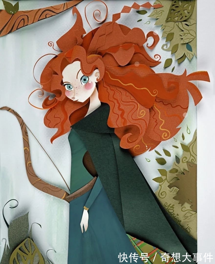 女孩子|也只有这么可爱的女孩子,才能用剪刀,剪出一整个童话故事