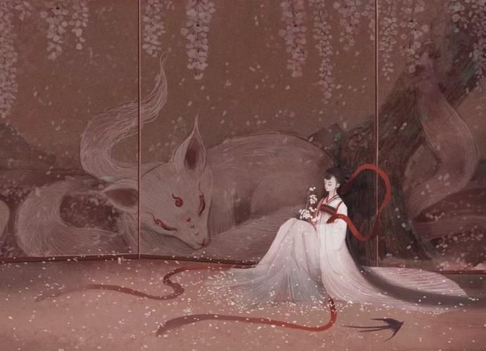 网络|90后小姐姐自学绘画,靠画“神仙狐鬼”爆红网络,圈粉60万