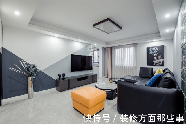 背景墙|126平简约现代三居室，一点一滴记录着生活中独有的小确幸