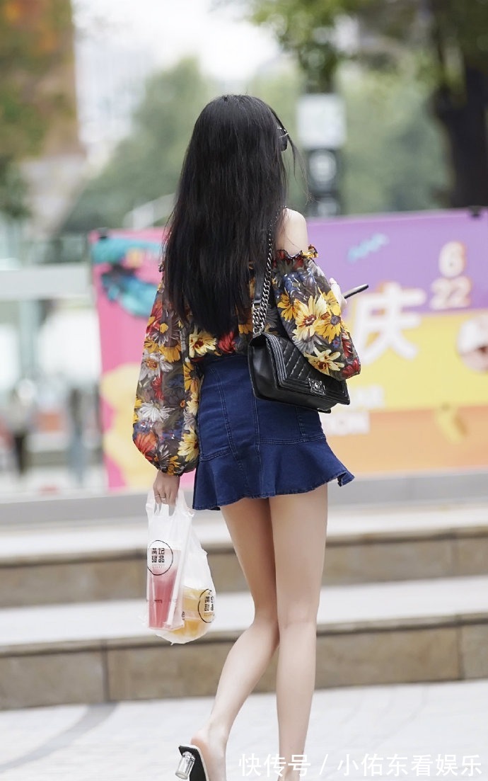 一字肩|碎花一字肩,时尚和“土气”的结合体,爱了爱了