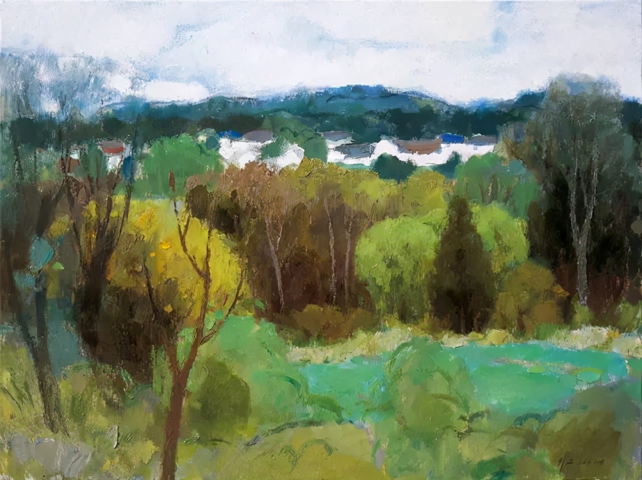 高级色彩,沈行工独特的诗意性油画