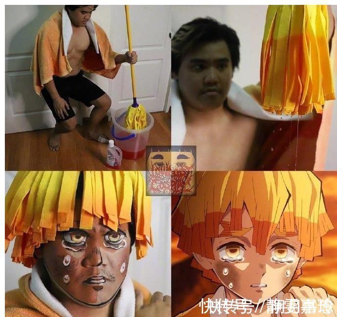 cos|鬼灭之刃惨遭泰国小哥毒手,究极廉价COS粉碎次元壁,看过都说厉害!