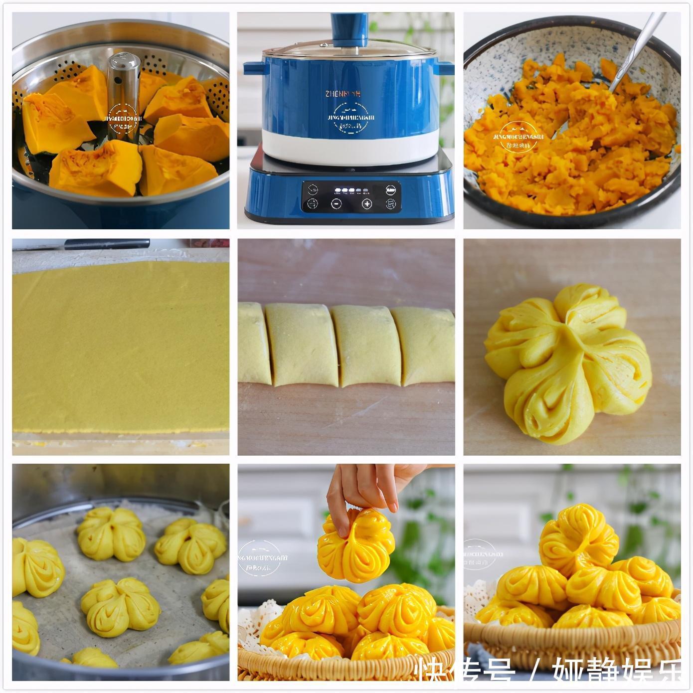 冬天要多吃南瓜,教大家花样面食做法,暄软可口,自然香甜