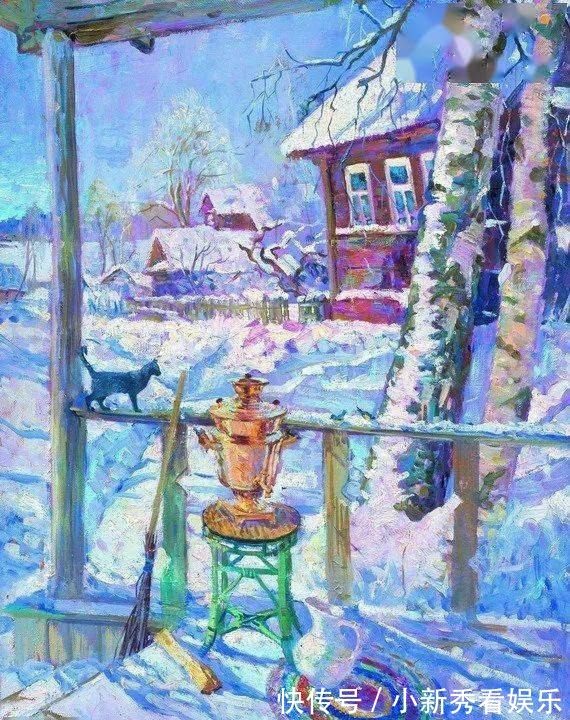 女画家@俄罗斯女画家油画作品，色彩绚丽