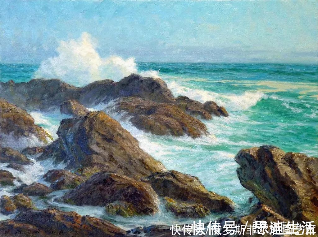 艺术品$美国艺术家米里奇的绝美海滩油画作品欣赏