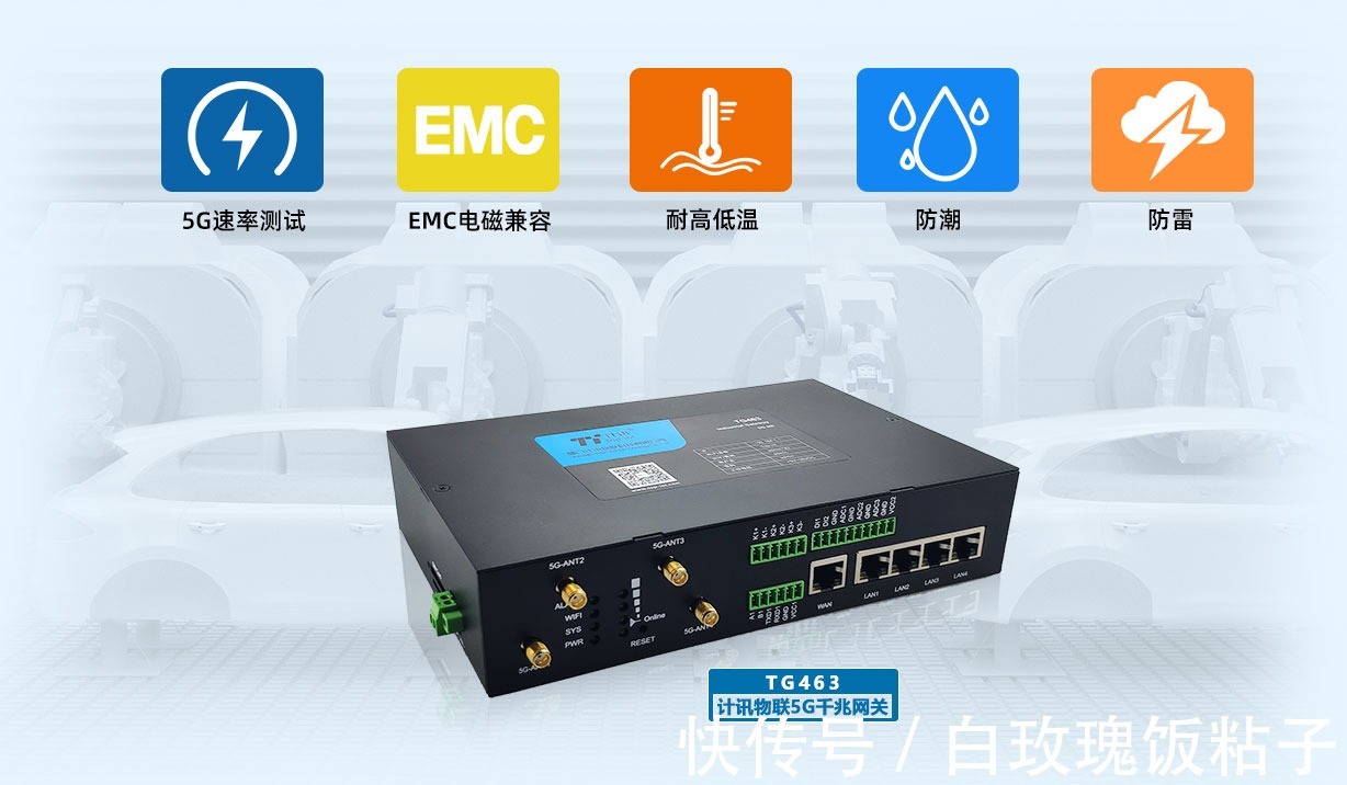 采集|5G远程工业网关TG463