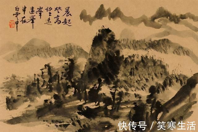 笔墨！刘知白的“心像山水”画是真厉害，不输张大千笔下的山水作品