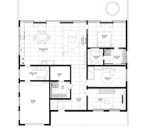 秀巢网|174.57㎡现代三居,你可能不喜欢客厅的高级灰,但一定会喜欢儿童房的柠檬黄