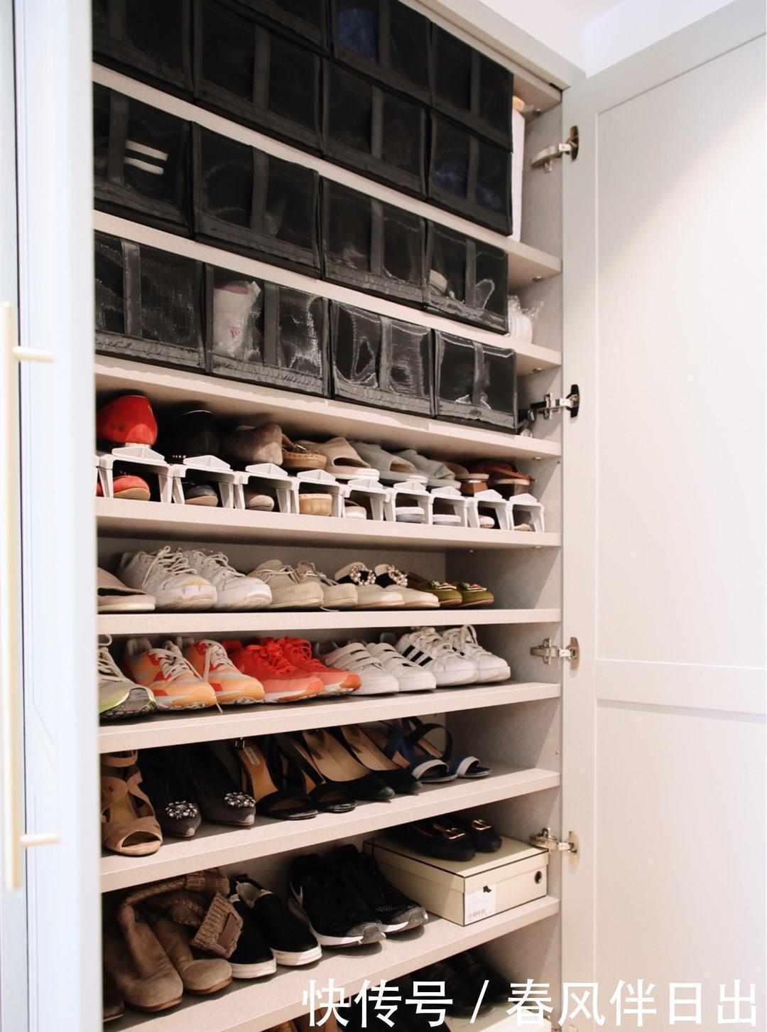 鞋子|我家0.4㎡玄关柜,可以轻松塞下100双鞋,门口再也不堆鞋了