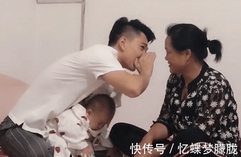 母娘|奶爸抱着娃向丈母娘“告状”火了,娃妈,快跑,他们等下要揍你