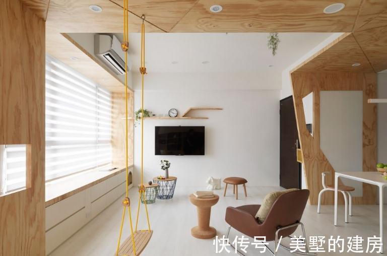 训练绳|打破传统客厅设计，让你家更新潮好玩！看完这些案例真想拆了重装