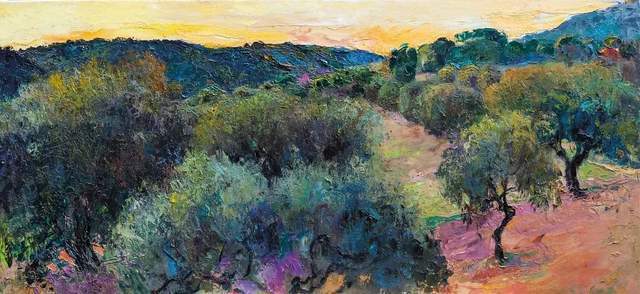 向日葵|西班牙画家维拉诺瓦 调色刀下的笔触,色彩俱佳!