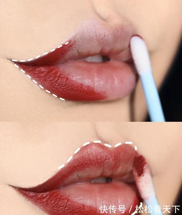 小羊 OMG,2021你还是用手指晕染口红很多女孩都涂错了