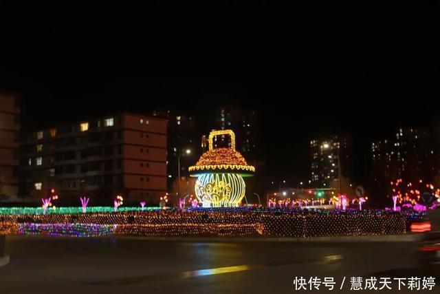 「年味」准格尔夜景颜值爆表！请你开启刷频模式