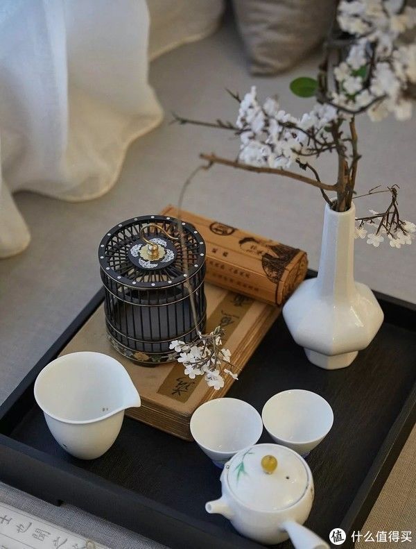 山云|97㎡诗意新中式,入户清雅又隽永,谁说小户型不能中国风?