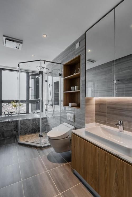 壁龛|不用花3千买储物柜,把卫生间这堵墙做壁龛,颜值高,好用到爆