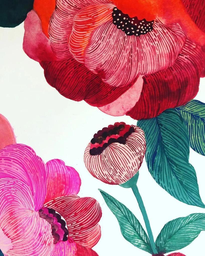  艺术家|水彩平涂，装饰效果太强了，自己动手画一幅，美到邻居羡慕嫉妒！