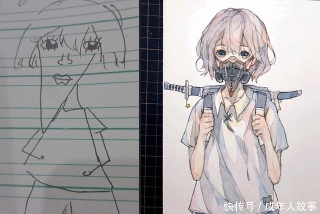 尖尖|绘画大佬帮粉丝改图,增添“亿点”细节,改完后连“次元”都变了