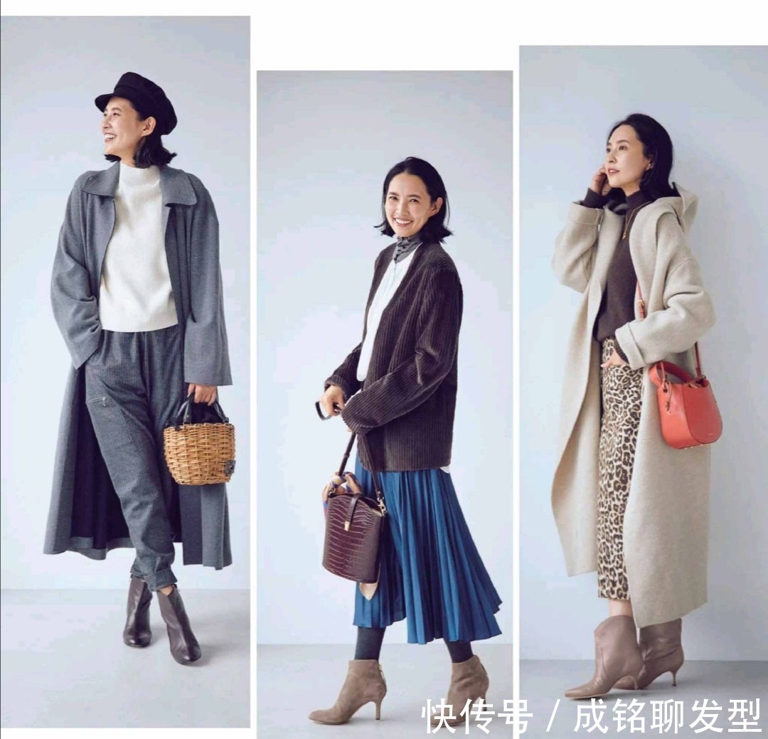 牛仔裤|女人四十而不老,这些大方又减龄的日系穿搭,时尚显瘦又显年轻