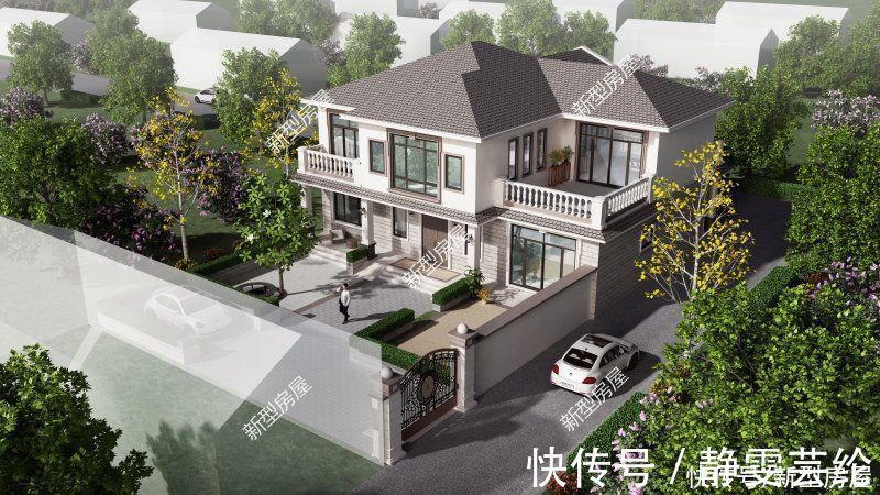 露台|宅基地临街,建房应该怎么设计?分享8套图纸总有一套适合你