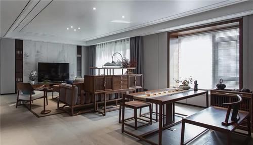 宜居|这才是新中式,150㎡诗意空间,一入户,就被客厅惊艳