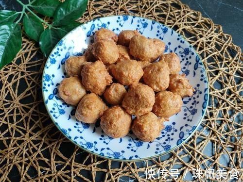 丸子|炸丸子想要外酥里嫩,有人加淀粉、有人加面粉,教你正确做法