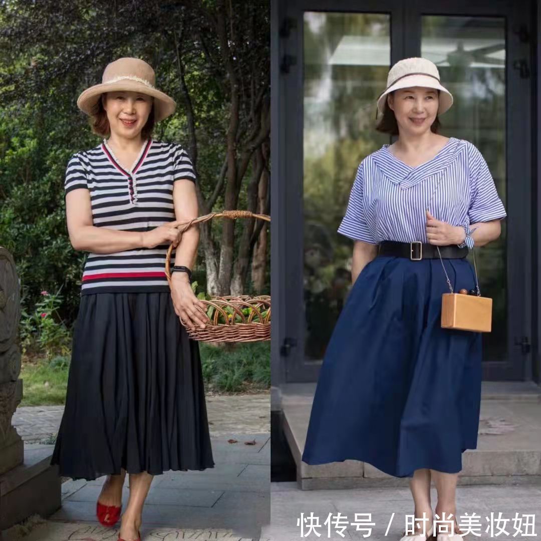 漂亮|年过半百依旧年轻漂亮,这位65岁奶奶的穿搭,洋气又高级