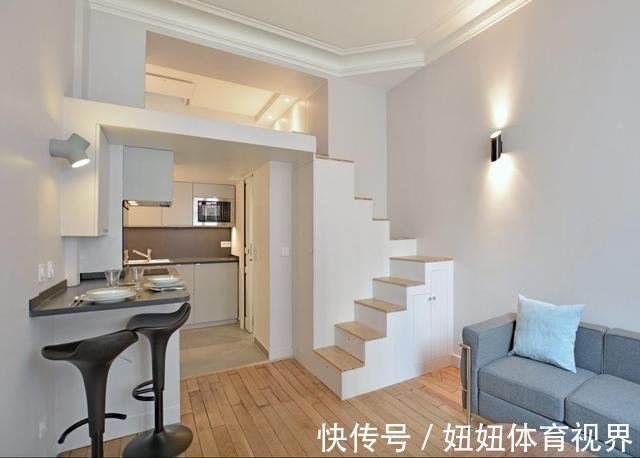 洗手台|男孩的25㎡小公寓,卧室搭建在厨卫上,空间宽敞功能齐全,优秀!