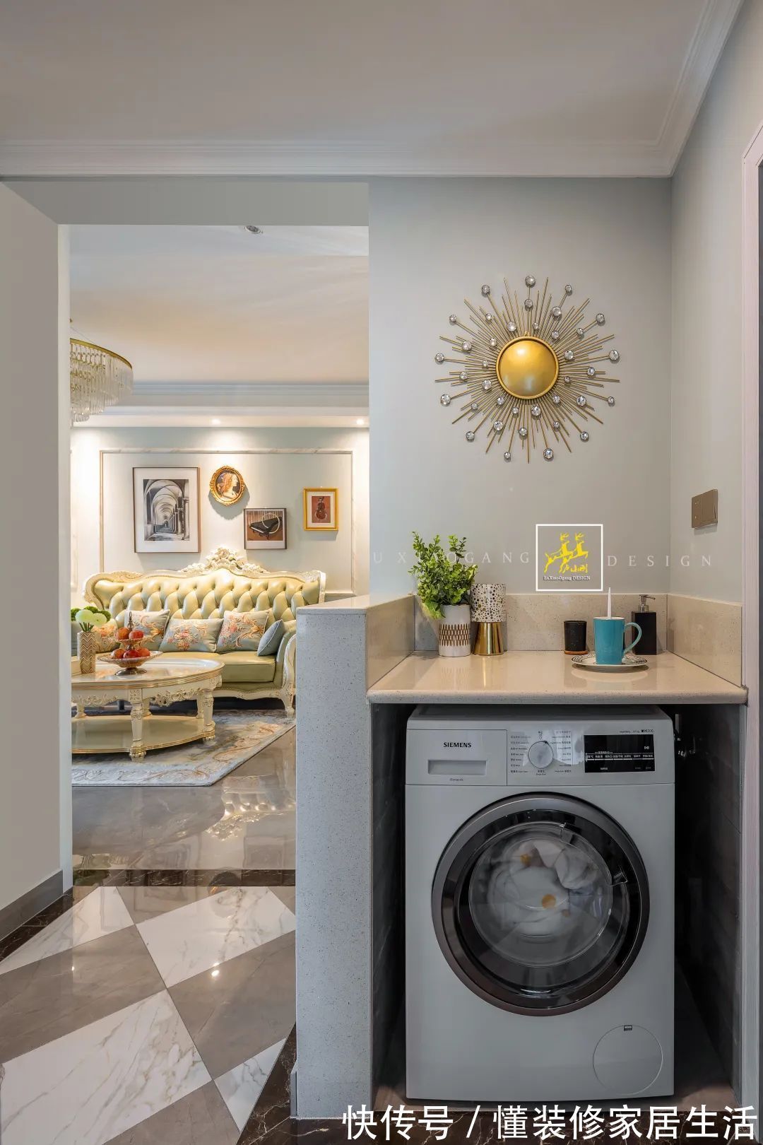 简欧风|93㎡简欧风,轻松舒适的华丽,浪漫精致而高级