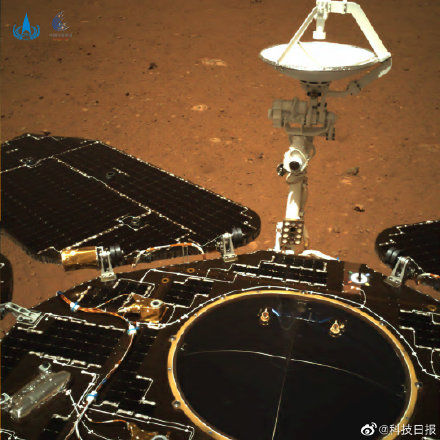 火星车 天问一号落火高清影像来了