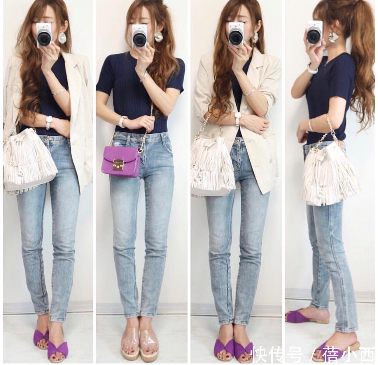 基础款|日本博主真会穿，用基础款来进行一衣多穿，夏季提气质就服她们