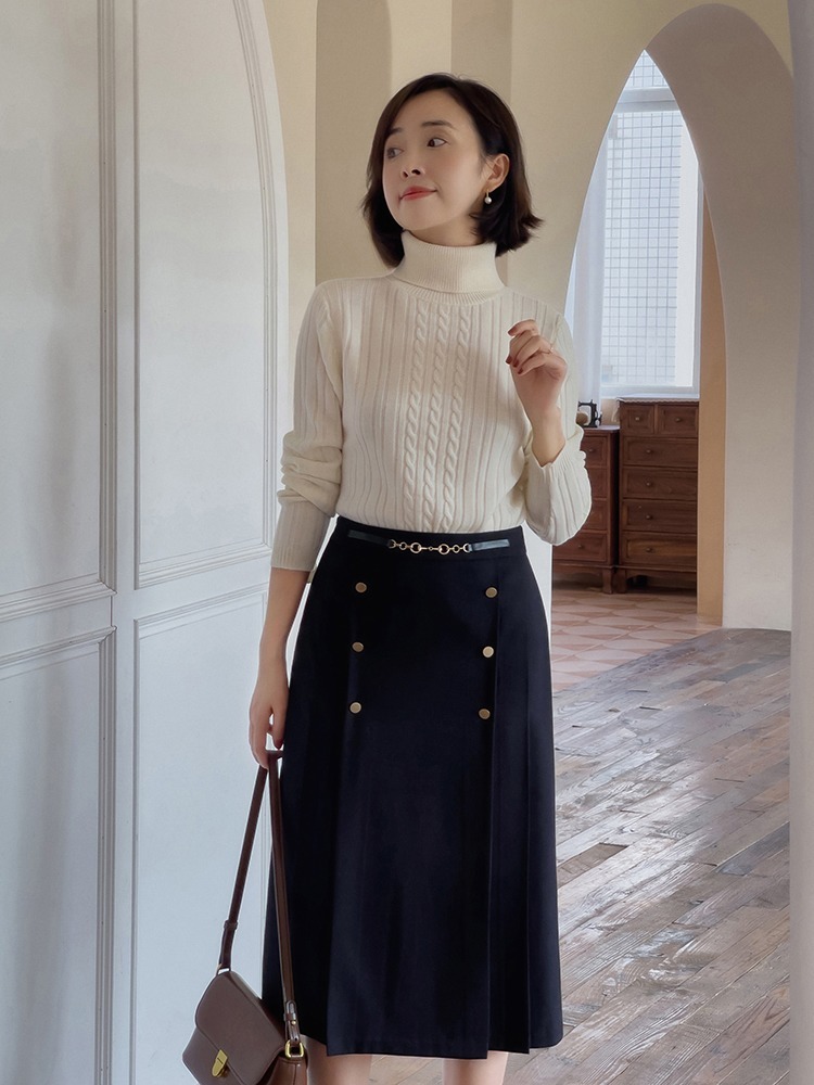 短靴|冬季“针织衫”不用多,选对下装才优雅,看时髦精这样穿!