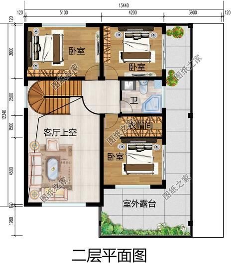 户型|面宽13米进深12米的自建房,看看这3款不再为了选择几层犯愁
