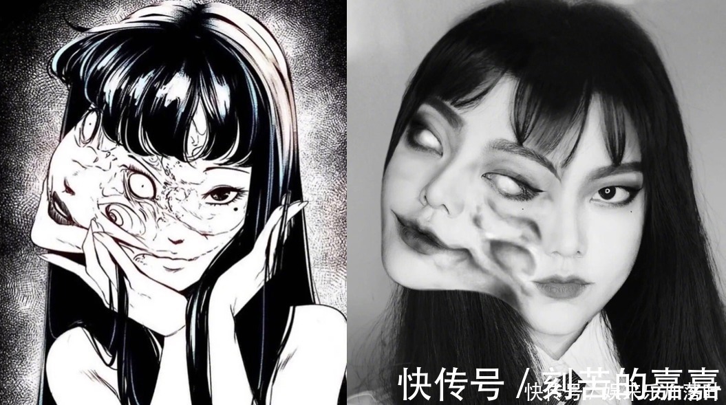 仿妆|二次元精致仿妆,玉藻前真假难辨,富江仿佛从动漫中走出