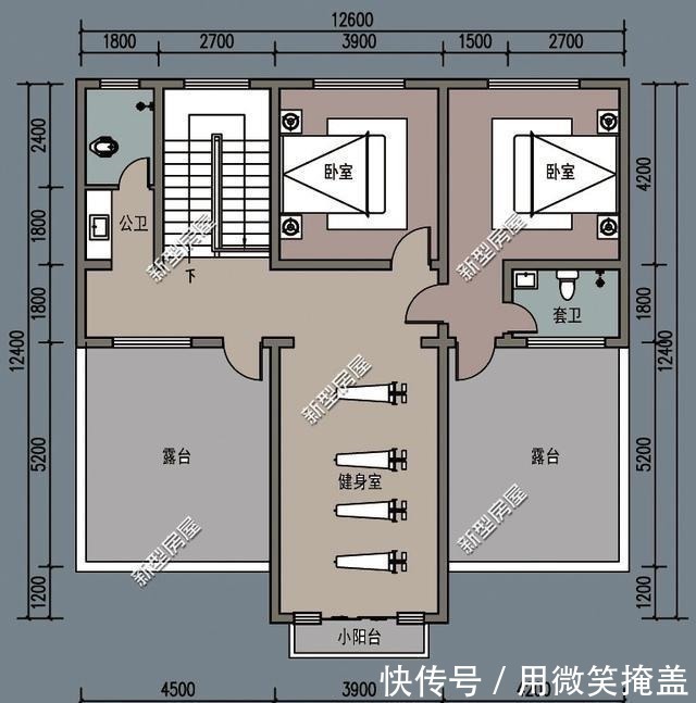 占地面积|农村别墅怎么盖才好看挑空客厅+套卧,这8套图纸25万起建!