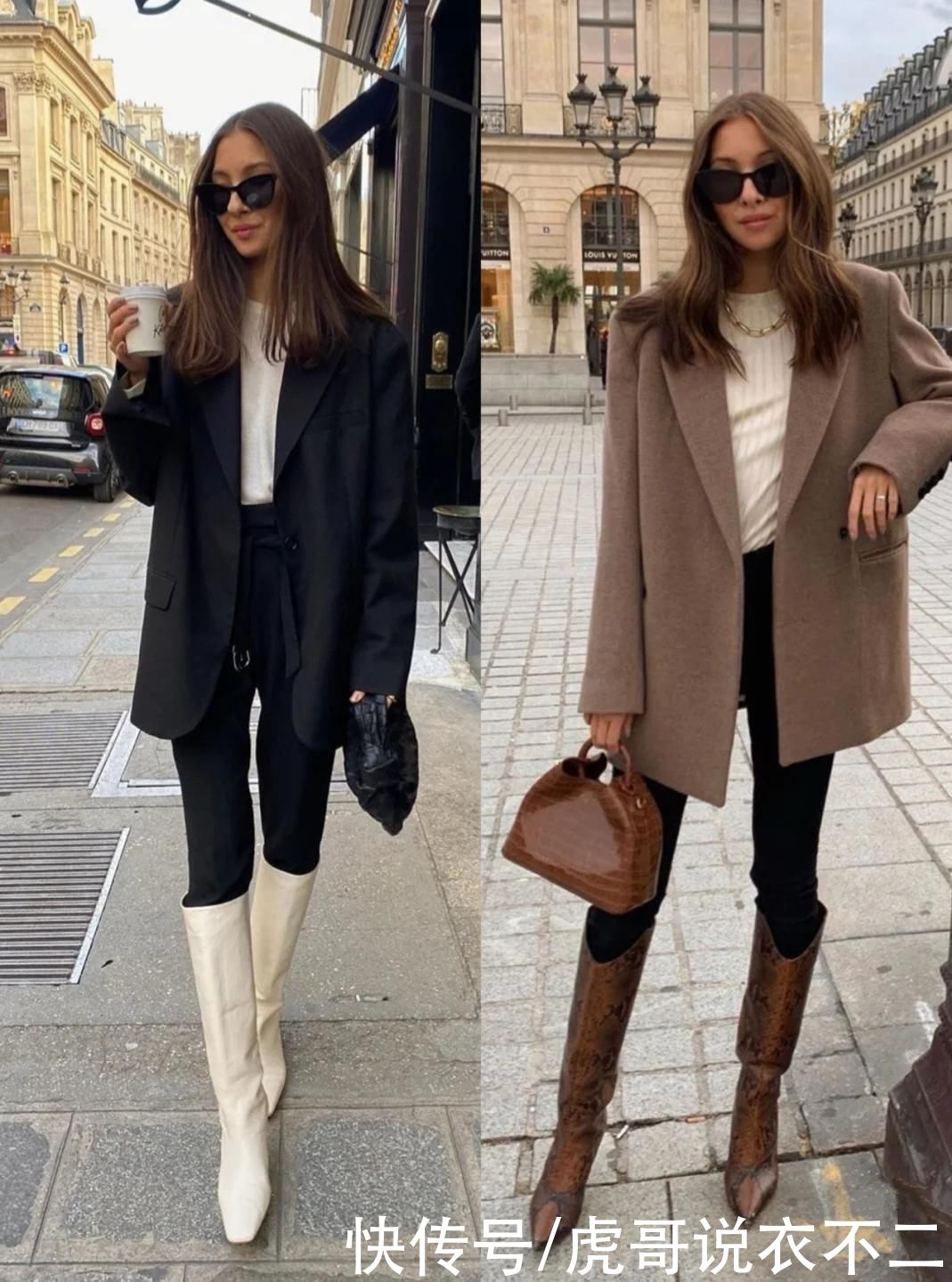 小个子别总穿增高鞋，长靴才是初春显高法宝，这么搭时髦又高级