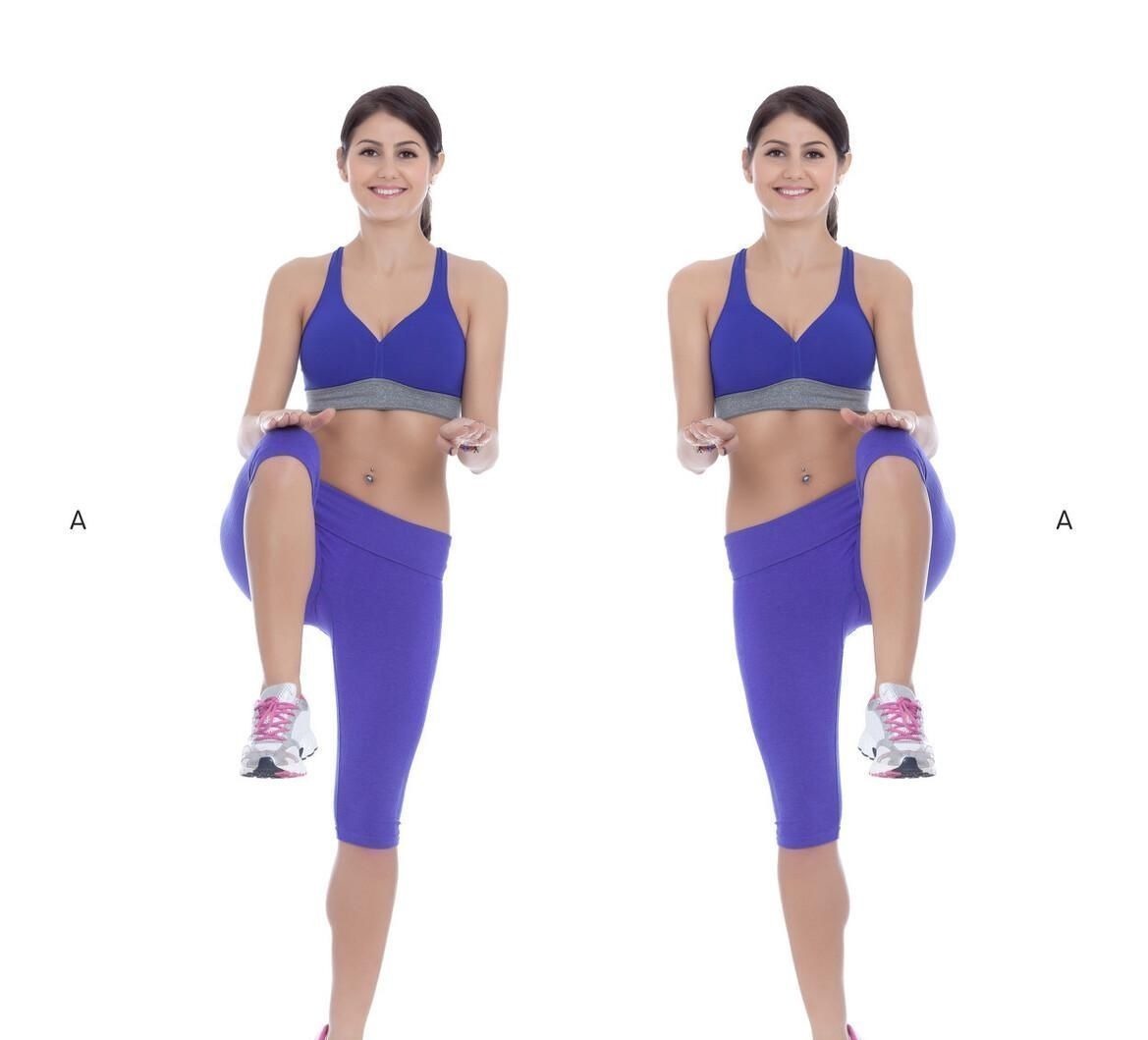 高抬腿|高抬腿，一个公认的燃脂动作每天重复800次，让你瘦一圈