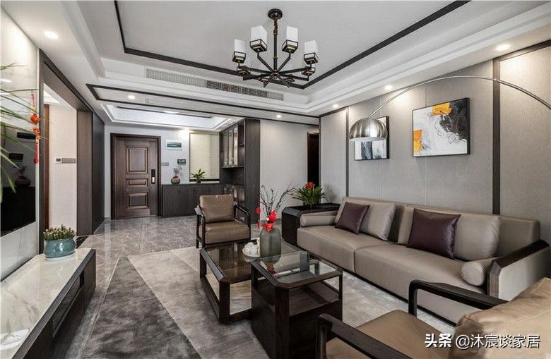 全景图|她,80后,二次装修选择现代中式,素雅沉稳大气的家,越看越中意