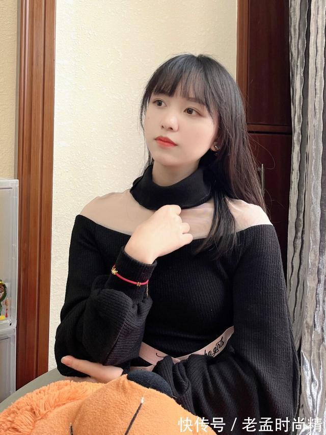 女人|黑色连衣裙美女,温柔贤淑,女人安静的时候有一种美感,好漂亮