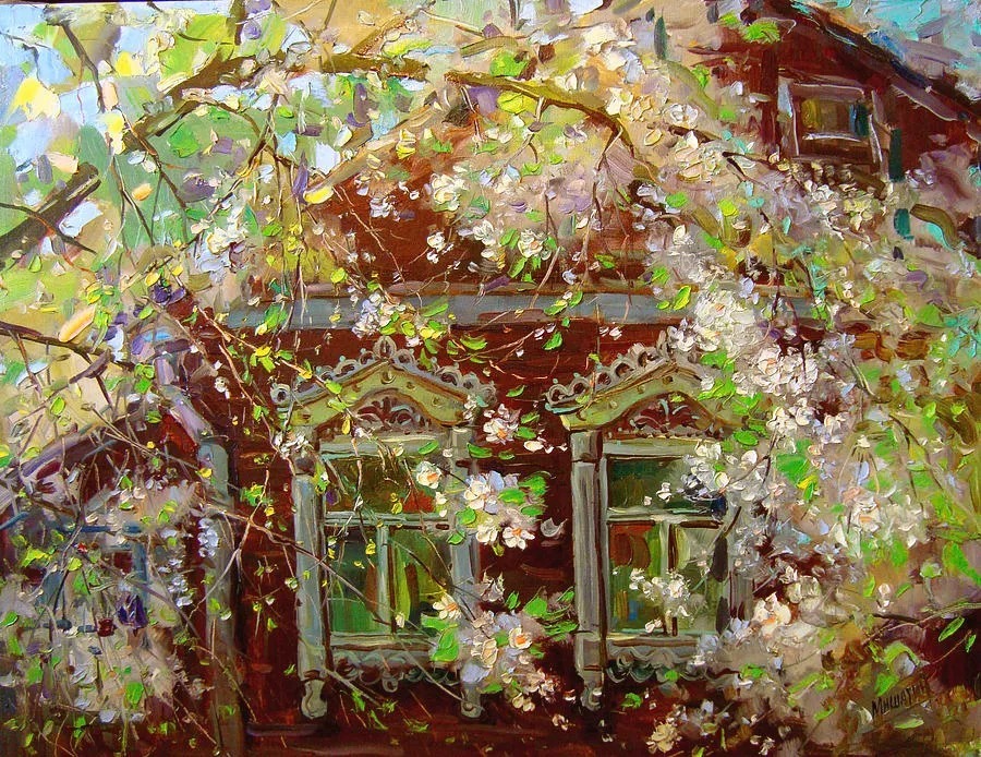 米沙金!俄罗斯画家米沙金的风景油画,美的不要不要的!